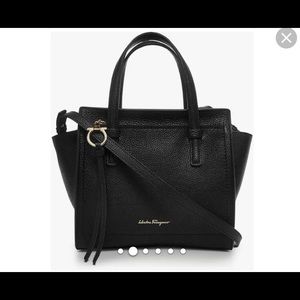 Salvatore Ferragamo Double-Handle Black Purse